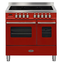Britannia RC-9TI-DE Delphi Induction Hob Range Cooker Red